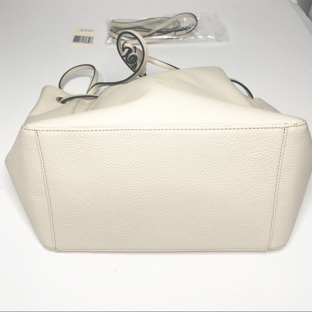 NWT Italian Lambskin Leather Bucket Bag - Picture 6 of 8